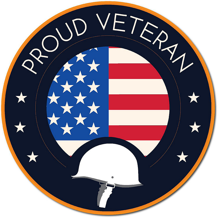Magnet Me Up Proud Veteran Patriotic Military Magnet Decal, 5 Inch, Perfect for Car, Truck, SUV Or Any Magnetic Surface, Gift, In Support of Veterans Image