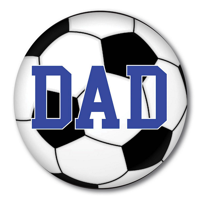 Magnet Me Up Soccer Dad Magnet Decal, 5 Inch Round, Heavy Duty Automotive Magnet for Car Truck SUV Image