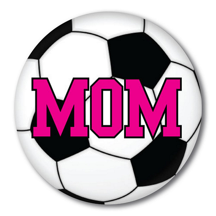 Magnet Me Up Soccer Mom Magnet Decal, 5 Inch Round, Heavy Duty Automotive Magnet for Car Truck SUV Image