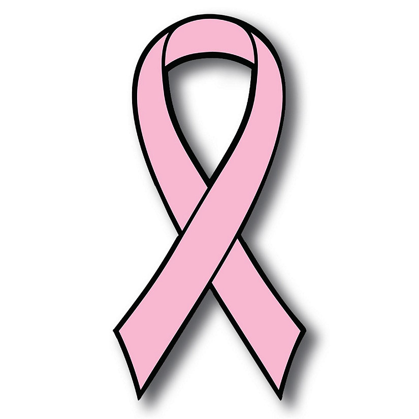 Magnet Me Up Support Breast Cancer Awareness Pink Ribbon Magnet Decal, 3.5x7 Inches, Heavy Duty Automotive Magnet for Car Truck SUV Image