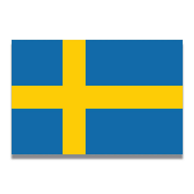Magnet Me Up Sweden Swedish Flag Car Magnet Decal, 4x6 Inches, Heavy Duty Automotive Magnet for Car, Truck SUV Image