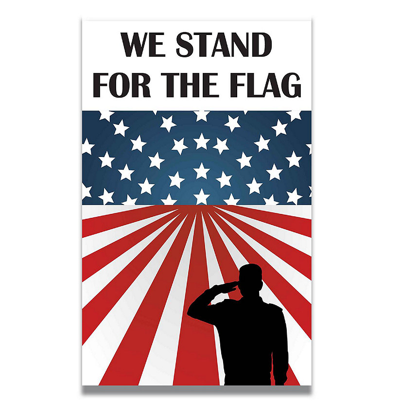 Magnet Me Up We Stand For The Flag American Flag Car Magnet Decal, 5x8 inches, Heavy Duty Automotive Magnet for Car Truck SUV Image