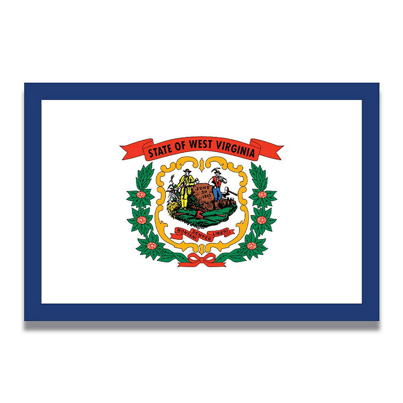 Magnet Me Up West Virginia US State Flag Magnet Decal, 4x6 Inches, Heavy Duty Automotive Magnet for Car Truck SUV Image