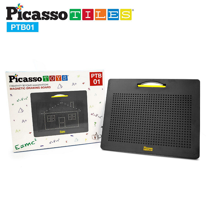 PicassoTiles 748 Beads Magnetic Drawing Board