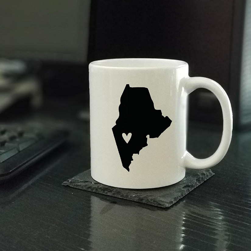 Maine State Heart Ceramic Mug Image