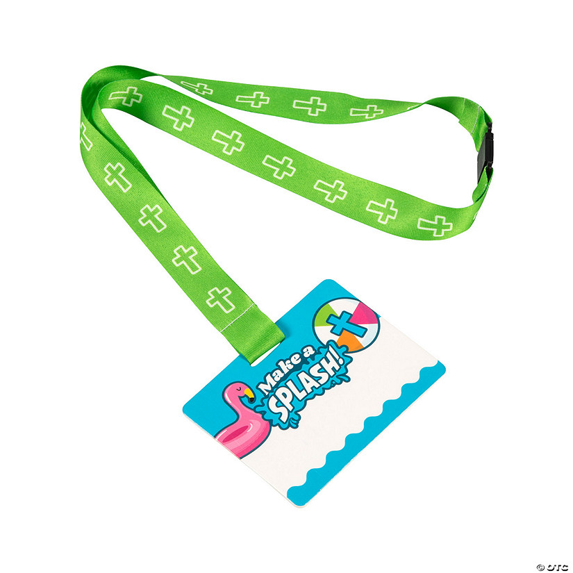 Make a Splash VBS Name Badge Breakaway Lanyards - 12 Pc. Image