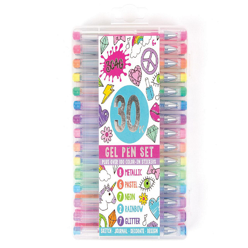 30 Piece Gel Pen Set