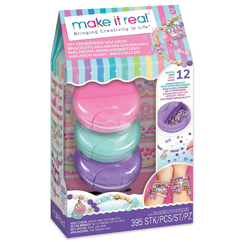 Make It Real: Macaron Bracelet Maker - Diy Jewelry Kit, Make 12 Bracelets Image