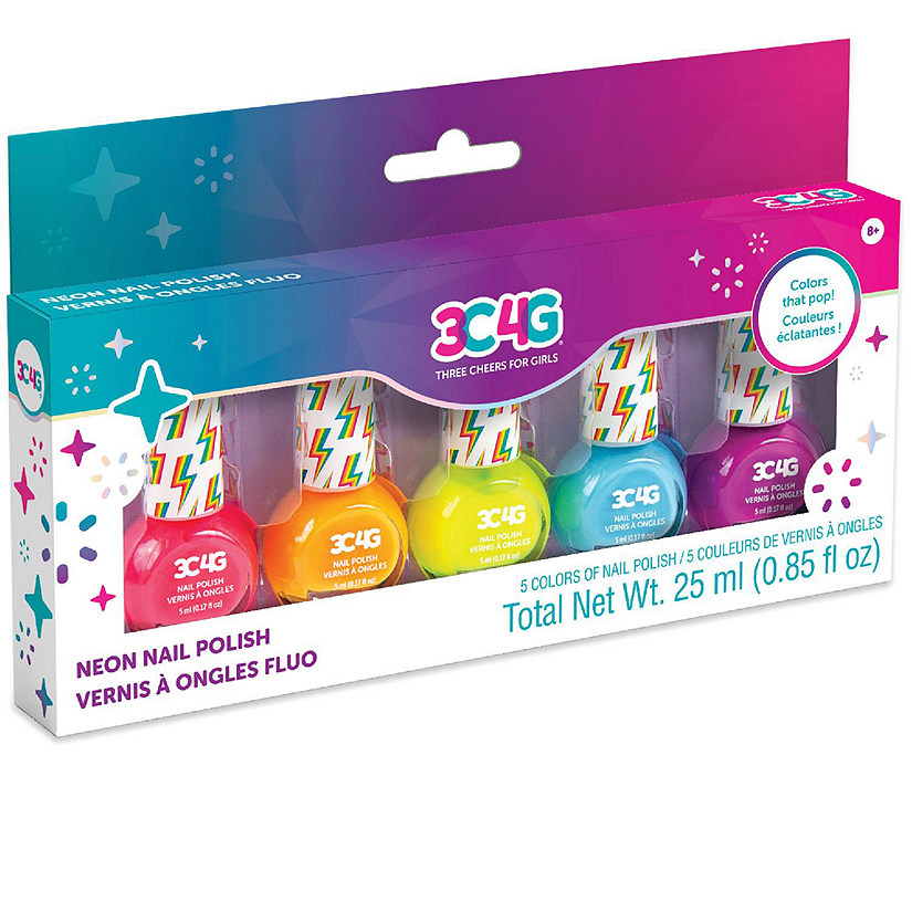 Make It Real: Neon Nail Polish Set W/ 5 Bottles Image