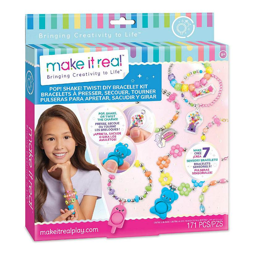 Make It Real: Pop! Shake! Twist! Diy Bracelet Kit, 171 Pieces Image