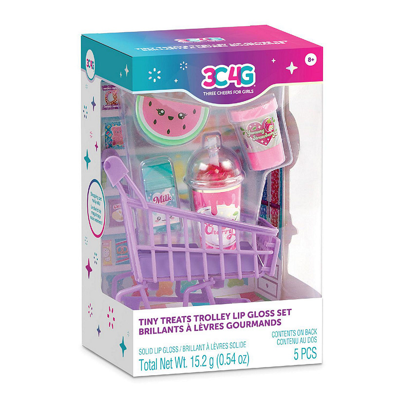Make It Real: Tiny Treats Trolley 4 Piece Lip Gloss Set, Ages 8+ Image