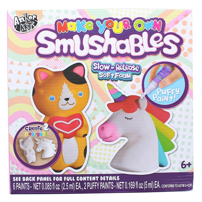 Make Your Own Foam Smushables Activity Kit  Cat and Unicorn Image