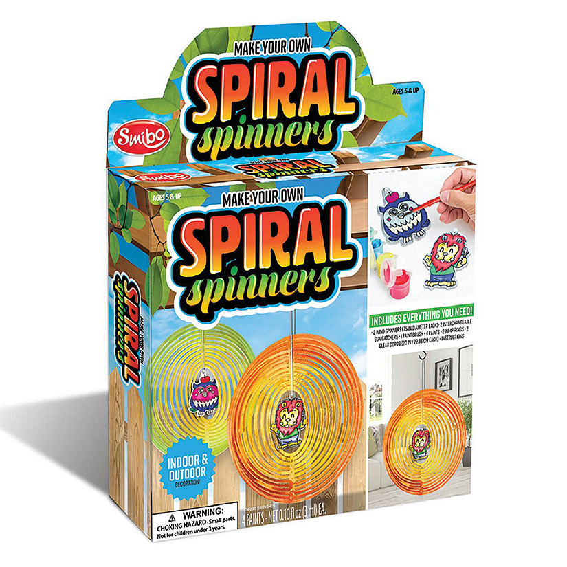 Make Your Own Spiral Spinners Craft Kit  Makes 2 Image