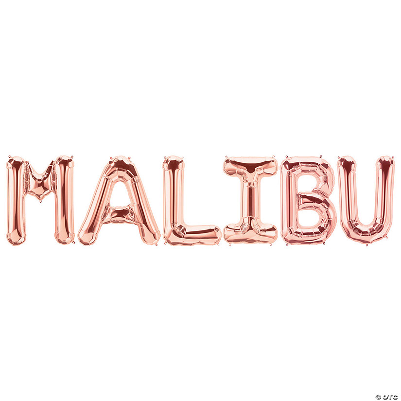 Malibu Letter Balloon Kit - 6 Pc. Image