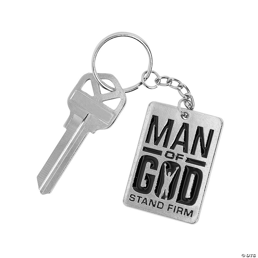 Man of God Keychains with Card - 12 Pc. Image