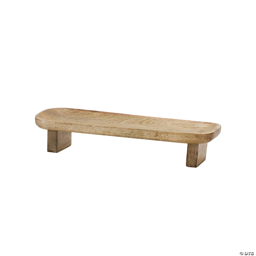 Mango Wood Tray (Set Of 2) 14"L X 5.25"W X 2.75"H Wood Image
