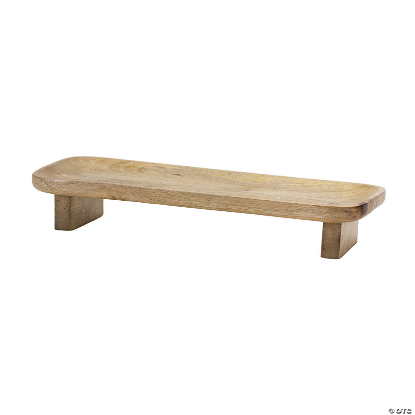 Mango Wood Tray (Set Of 2) 16"L X 6.5"W X 2.75"H Image