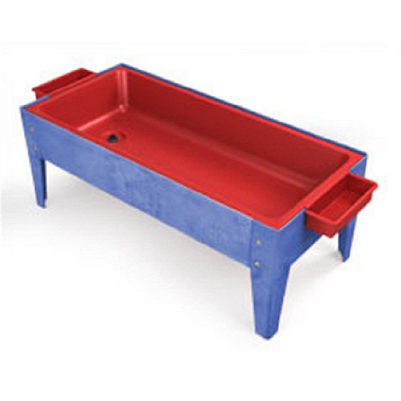 Manta Ray S6018 Red Liner Sand And Water Activity Center with Lid No Casters. Image