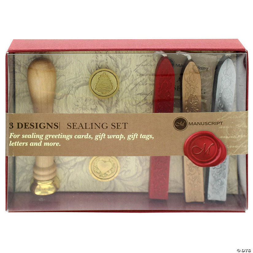 Manuscript Wax Sealing Design Seal Set - 3 Coins Image