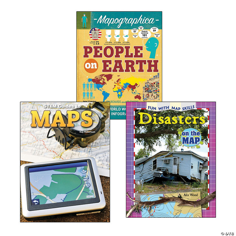 Map Literacy- Grades 4-5 Book Set Image