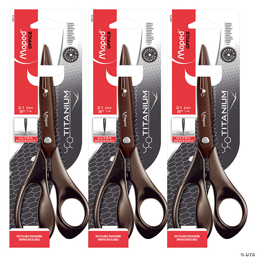 Maped Expert Titanium Scissors, Pack of 3 Image