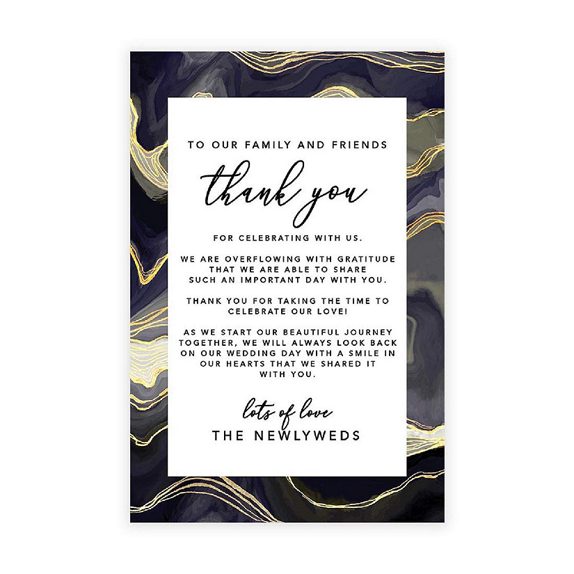 Marble Agate TY Card 4x6IN 56PC Image