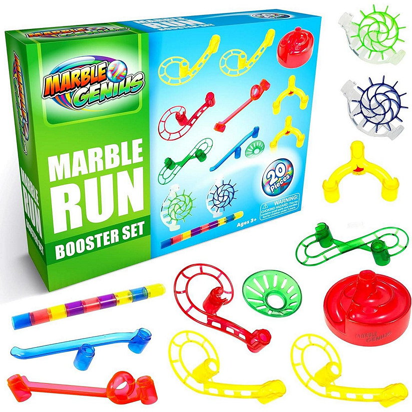 Marble Genius Marble Run Booster Set - 20 Pieces Total