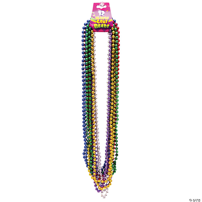 Mardi Gras Beads - 12 Pc. Image