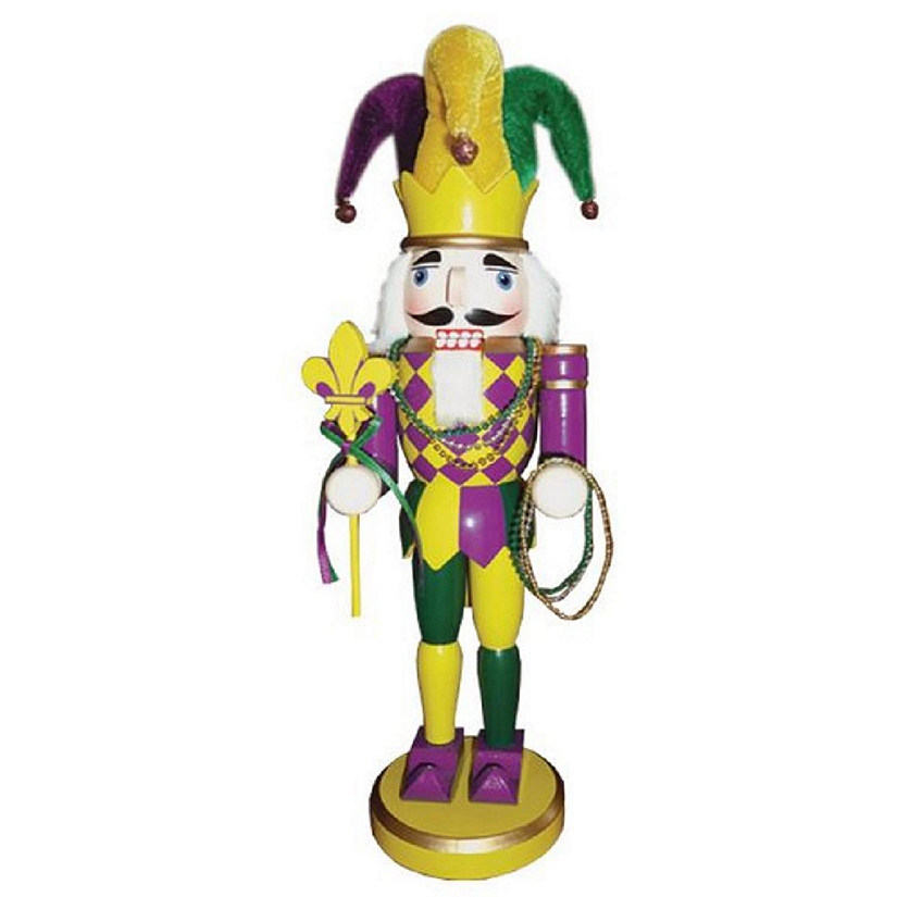 Mardi Gras Carnival Fat Tuesday Christmas Nutcracker 14 Inch Image