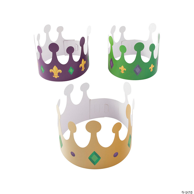 Mardi Gras Crowns - 12 Pc. Image