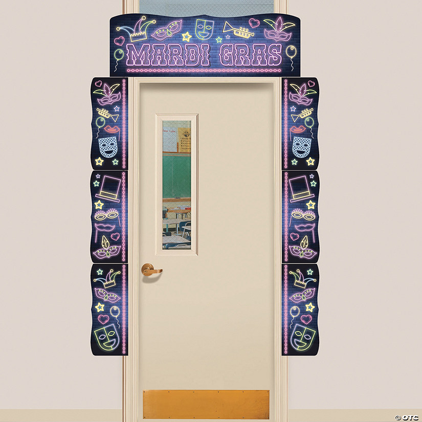 Mardi Gras Door Border Image