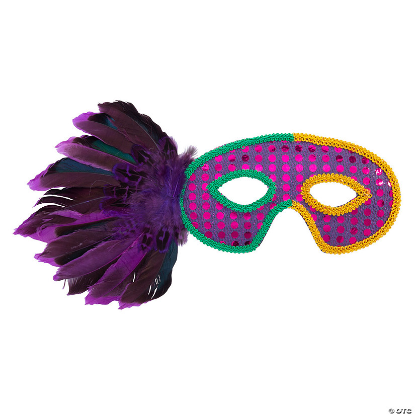 Mardi Gras Elegant Masks- 12 Pc. Image