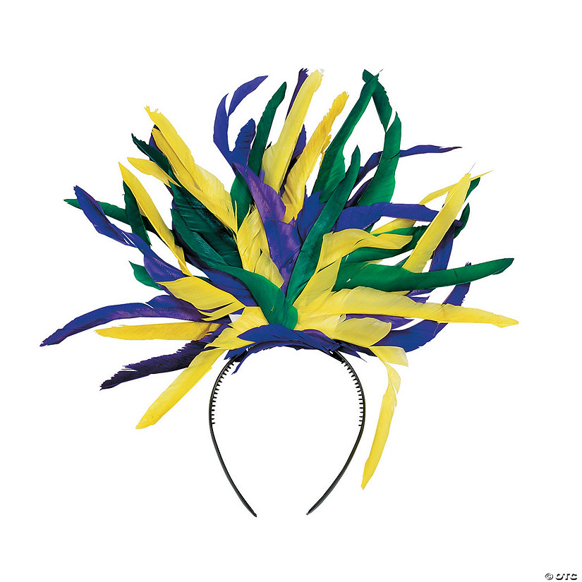 Mardi Gras Feather Headbands - Discontinued