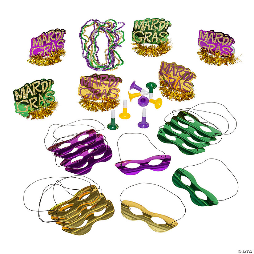 Mardi Gras Party Kit for 100 Guests Oriental Trading