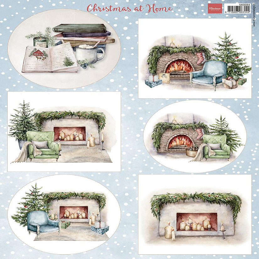 Marianne Design A4 Cutting Sheet  Christmas At Home Image