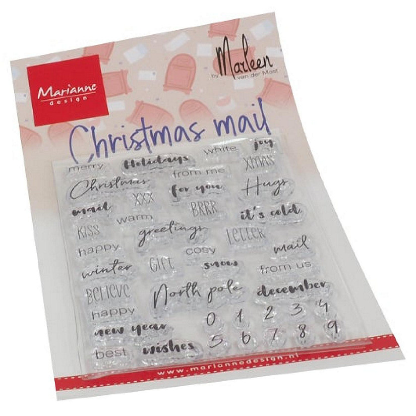 Marianne Design Christmas Mail By Marleen Clear Stamps Image