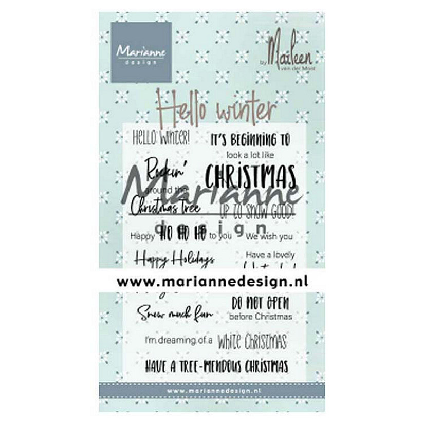 Marianne Design Clear Stamps Hello Winter By Marleen Image