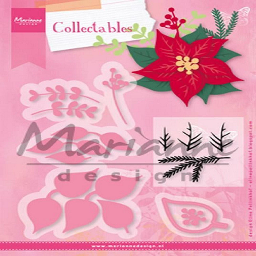 Marianne Design Collectables Die  Stamp Set  Eline's Poinsettia Image