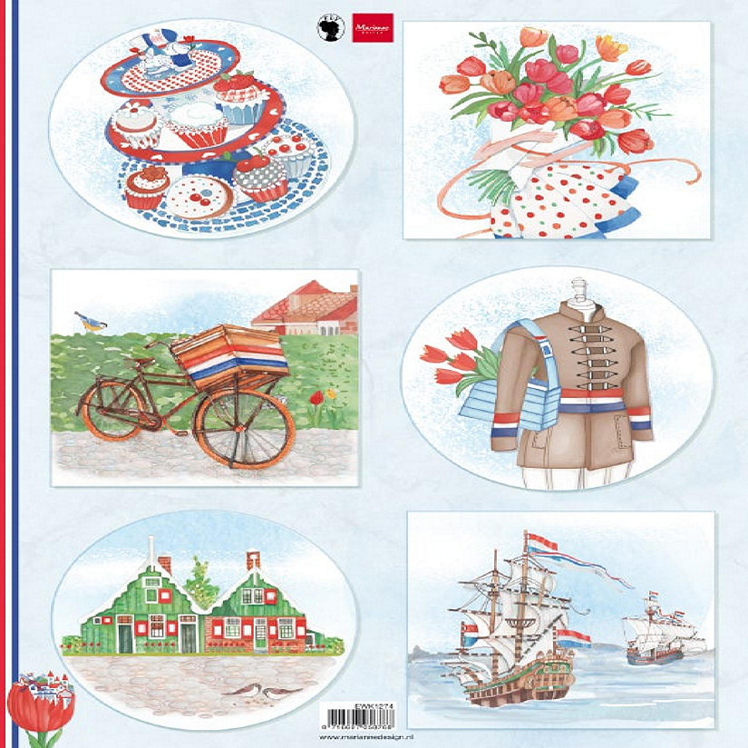 Marianne Design Cutting Sheet I Love Holland  Bicycle A4 Image