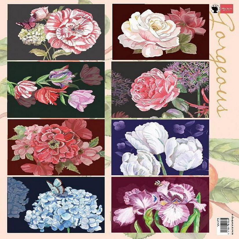 Marianne Design Gorgeous Paintings cutting sheet Image