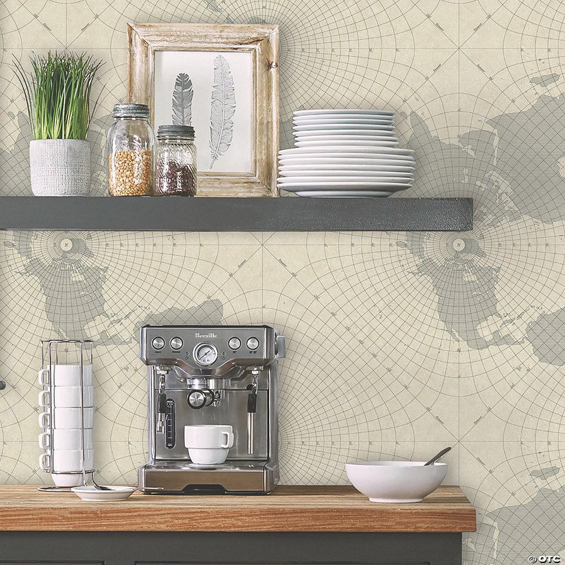 Maritime Maps Peel & Stick Wallpaper
