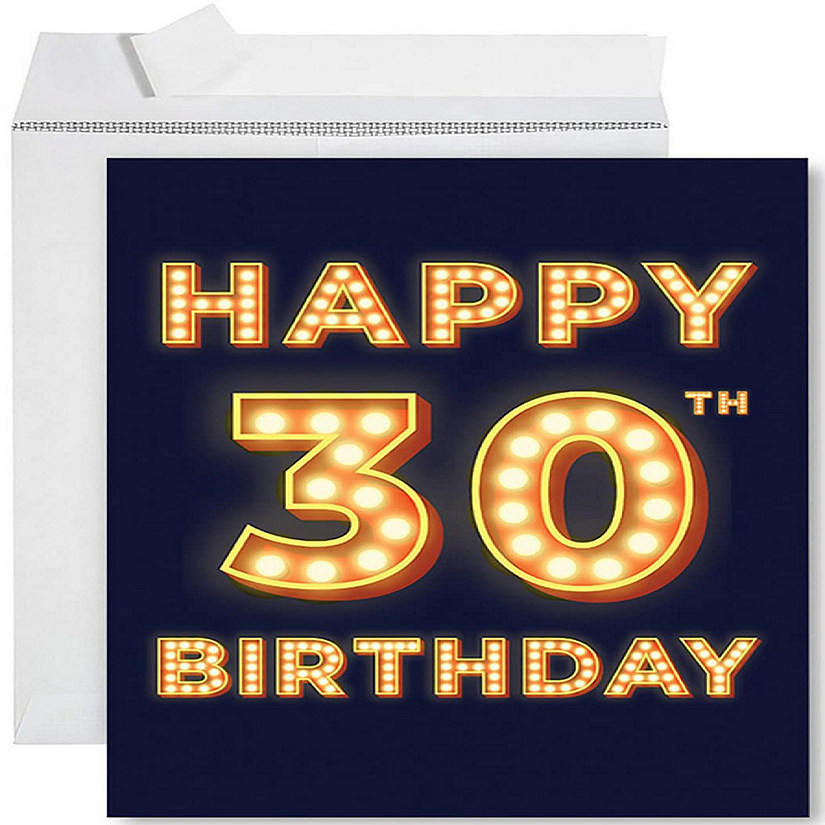 Marquee 30th Jumbo Card 8.5x11IN Image