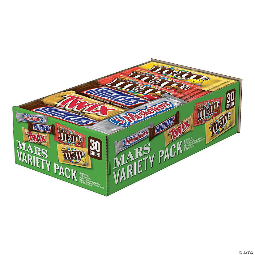 M&M's, Skittles and More Candy Bars, Variety Pack, Full Size, 30-count
