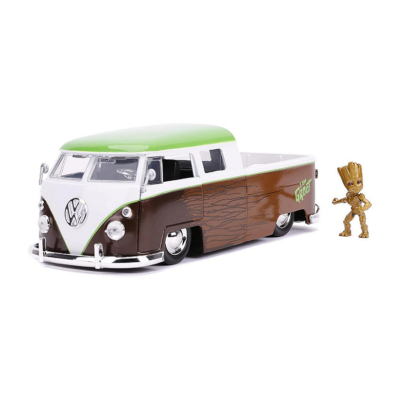 Marvel 1:24 Groot 1962 Volkswagen Bus Diecast Car and Figure Image