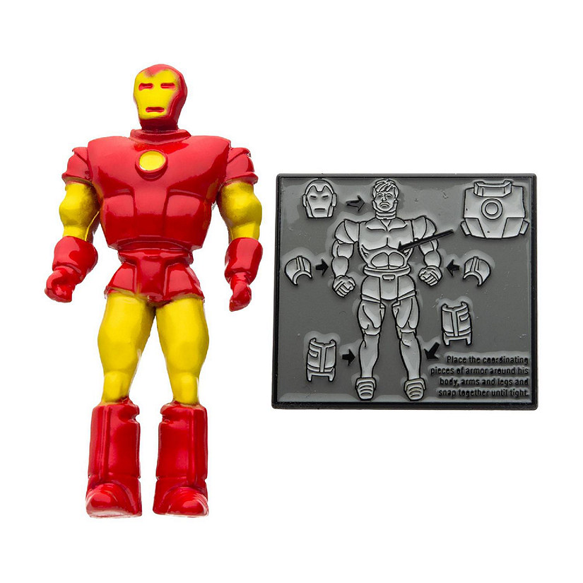 Marvel 80 Years Retro Action Figure Enamel Pin Set  Iron Man Image