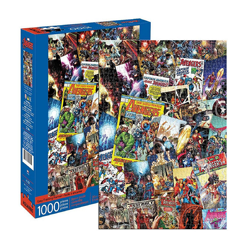 Marvel Comics - Avengers Collage, 1000 Piece Puzzle Crown Florals