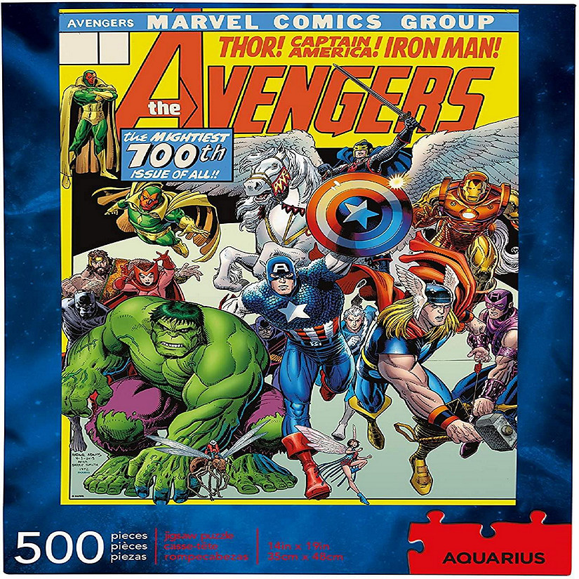 Marvel Avengers Comic Cover 500 Piece Jigsaw Puzzle Image