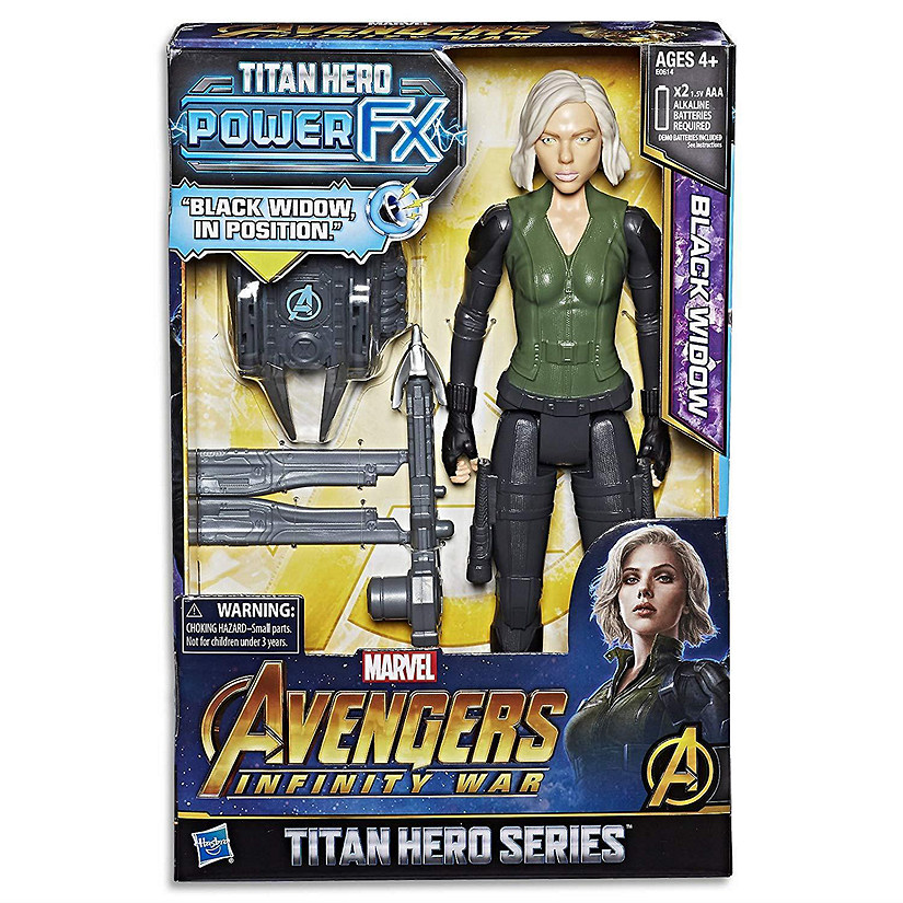 Marvel Avengers Infinity War Black Widow Titan Hero Power FX Figure Hasbro Image