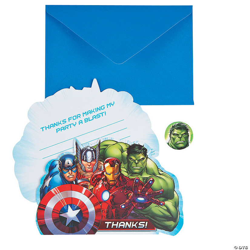 Marvel Avengers™ Thank You Cards - Discontinued