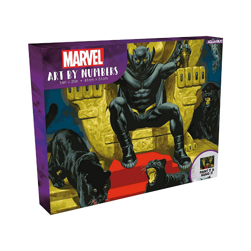 Marvel Black Panther Art By Numbers Painting Kit Image